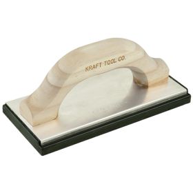 Kraft 8" x 4" Molded Black Rubber Float with Wood Handle