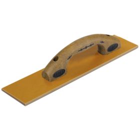 Kraft Elite Series Five Star 16" x 3-1/2" Square End Laminated Canvas-Resin Hand Float with Cork Handle