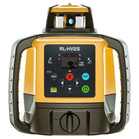 A front view of the Topcon RL-HV2S Dual Slope Laser with LS-80X Receiver (DB) (BT)
