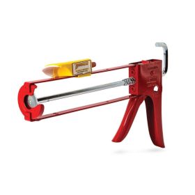 Get a clean, efficient, and durable caulking experience with the Newborn Bros & Co #112D 1/10GAL Caulk Gun. With its Uniframe construction, Drip-Free Spring Clip Drive, and powerful piston rod design, this caulk gun is a complete solution for any job.