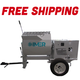 Imer HSM 12 - 12 cu ft Steel Drum Mortar Mixer