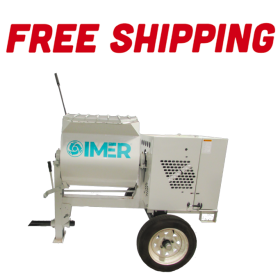Imer HSM 6 - 6 cu ft Steel Drum Mortar Mixer