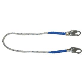 FallTech 8156 6' Rope Restraint Lanyard, Fixed-length with Steel Snap Hooks