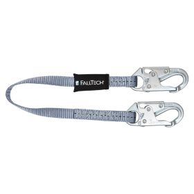 FallTech 8203 3' Web Restraint Lanyard, Fixed-length with Steel Snap Hooks