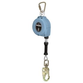 FallTech 83709SB7 9' DuraTech Cable SRL with Steel Swivel Snap Hook, Includes Steel Anchorage Carabiner