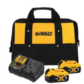 DeWalt 20V MAX* 5Ah Battery (2 PK) With Charger