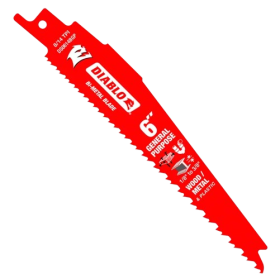 Diablo Reciprocating General Purpose Saw Blade 6"