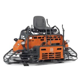 The Husqvarna CRT48-33K-DF 48" Riding Trowel With Dual Fuel Operation
