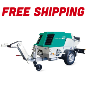 Front view of the Imer Booster 20 S Valve Concrete Pump
