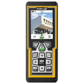 Image of the LD 520 laser distance measurer, a smart tool for measuring distances and locating targets with 4x zoom, Bluetooth Smart 4.0, 360° inclination sensor, and 18 comprehensive functions.