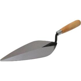 Marshalltown 10" x 4-3/4" London Brick Trowel with Wood Handle