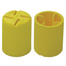 Polylok Yellow Rebar Scratch Cap - Case of 300