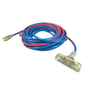 Voltec 14/3 All Weather Lighted Triple Tap Extension Cords