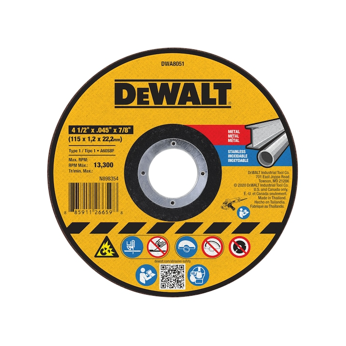 Dewalt cutting wheel tool top