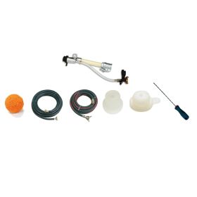 1107005 IMER MORTAR/FIREPROOFING KIT includes a top-quality spray gun with 2 tip sizes, 50' material hose, 53' air hose, a clean-up sponge ball, and a spray gun cleaner tool. Everything needed for optimal performance on any project. Upgrade today.