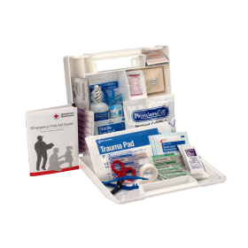 First Aid Only 25 Person OSHA Plastic First Aid Kit with dividers.
