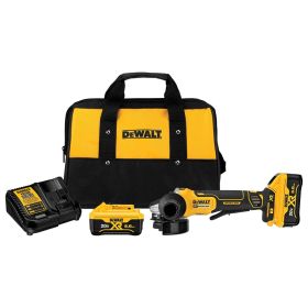 Dewalt DCG413R2 4.5 IN. 20V MAX* XR® PADDLE SWITCH SMALL ANGLE GRINDER KIT WITH KICKBACK BRAKE. Carrying bag, battery and charger included