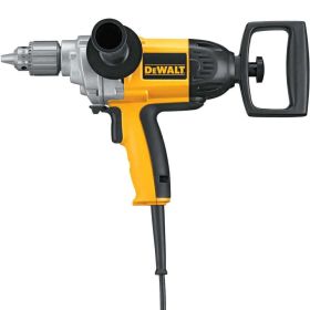 Dewalt DW130V Variable speed reversible switch reduces air bubbles when mixing mud and offers greater control when drilling 0-550 RPM provides increased torque for drilling and mud mixing 9.0 AMPS, 120V motor provides enough power for any job site applica