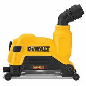 The Dewalt DWE46125  4-1/2 in. / 5 in. Cutting and Grinder Dust Shroud attaches to grinders to reduce dust 