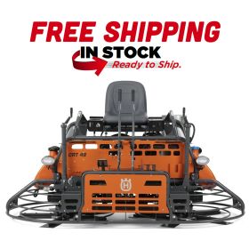 The Husqvarna CRT48-33K-DF 48" Riding Trowel With Dual Fuel Operation in stock with free shipping at CMU Supply
