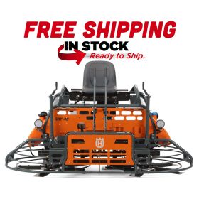 The Husqvarna CRT48-57K 48" Riding Trowel in stock with free shipping at CMU Supply

