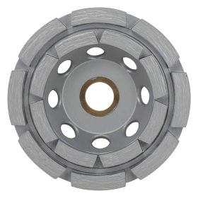 Husqvarna 5" Elite Grind Double Row Diamond Cup Wheel with 5/8"-11 Arbor 