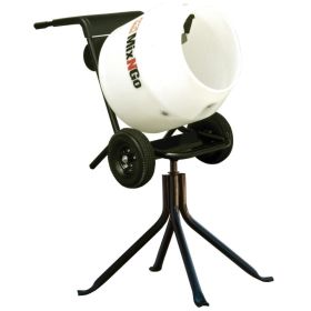 The Multiquip Electric 3 CF Poly Drum Concrete Mixer With Stand
