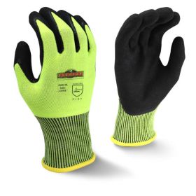 Radians RWG10 Radwear® Silver Series™ High Visibility Knit Dip Gloves - Stay Visible and Protected on the Job with Durable and Slip-Free Grip