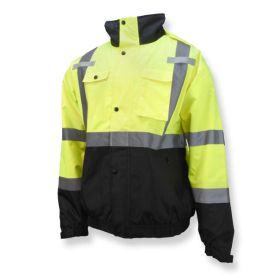 Radians SJ320 3-in-1 Durable Ripstop Bomber Jacket with Color Blocking angled view