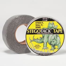 Stego Tack Tape - Seal & Bond - Double-Sided Adhesive Strip - 2" x 50'
