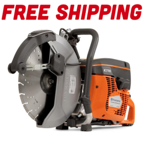 Husqvarna 970460002 K-770 SmartGuard 14-inch Cut-Off Saw - powerful, durable, and precise tool for cutting concrete and masonry. Shown with blade