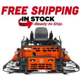 The Husqvarna CRT48 37V PS 48" Riding Trowel in stock with free shipping at CMU Supply