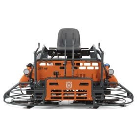 Front View of the Husqvarna CRT48-37V 48" Riding Trowel
