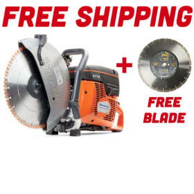 Husqvarna K-770 14-inch gas cutoff saw with free CMU Supply blade